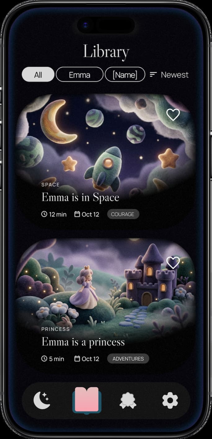 Dreamloo voice setup screen